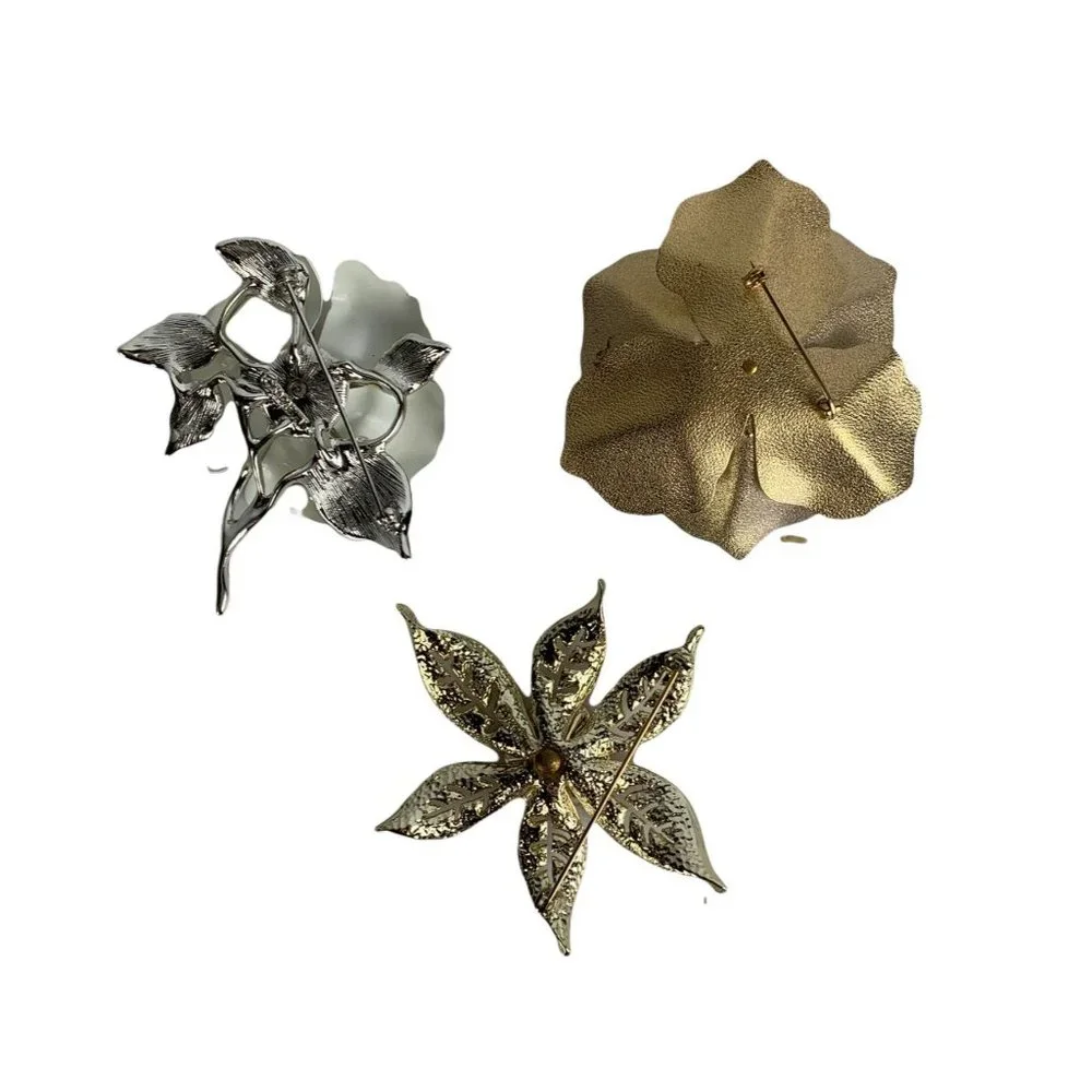 Sarah Coventry Brooch Flower Set Vintage 60s 70s Rose Costume Jewelry Vtg